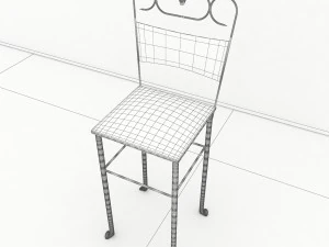 steel chair 3D Model