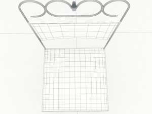 steel chair 3D 모델