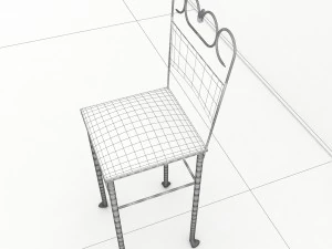 steel chair 3D Model