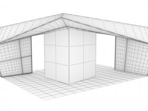 exhibitor for fair Model 3D