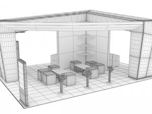 exhibitor for fair Model 3D
