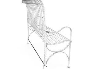 terrace steel bench 3D Model