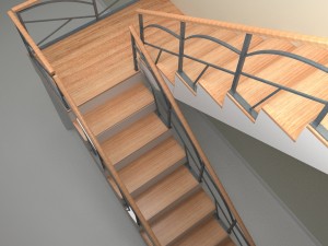 stair railings Model 3D