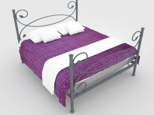 steel bed 3D Model