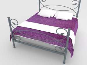 steel bed 3D Model