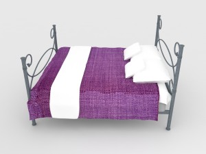 steel bed 3D Model