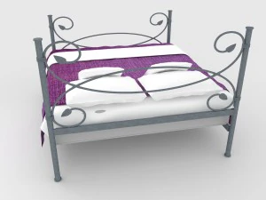 steel bed 3D Model