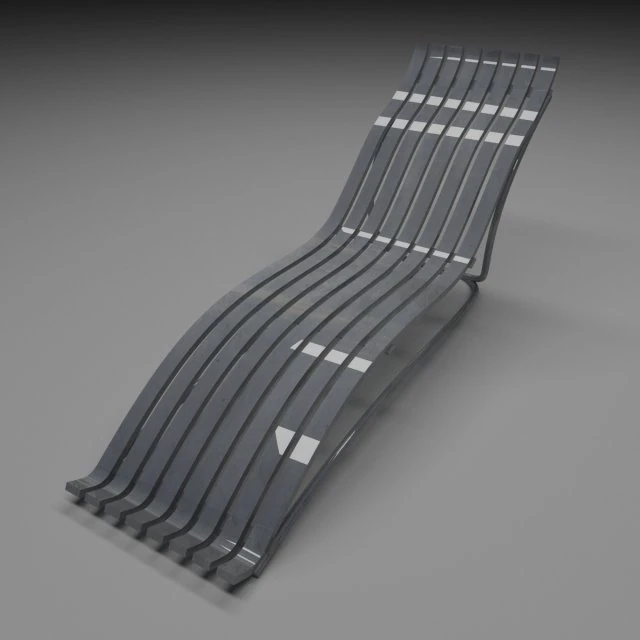 terrace seat 3D Model .c4d .max .obj .3ds .fbx .stl .blend 