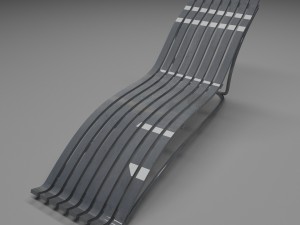 terrace seat Model 3D