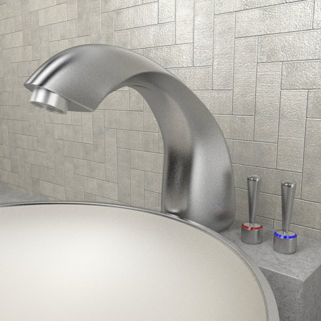 bathroom fittings Modello 3D .c4d .max .obj .3ds .fbx .stl .blend 
