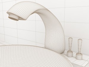 bathroom fittings Modello 3D