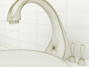 bathroom fittings interior Modelo 3D