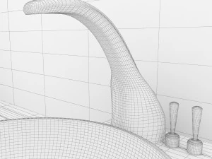 bathroom fittings interior new 3D Model
