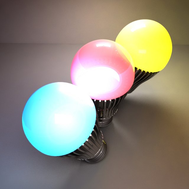 led lights 3Dモデル .c4d .max .obj .3ds .fbx .stl .blend 