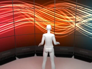 dinding video Model 3D