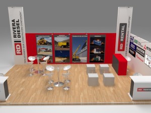 exhibition stand 8 x 5m 3D Model