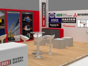exhibition stand 8 x 5m 3D Model