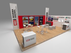 exhibition stand 8 x 5m 3D 모델