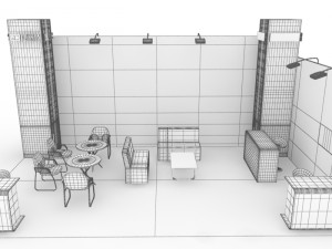 exhibition stand 8 x 5m 3D 모델