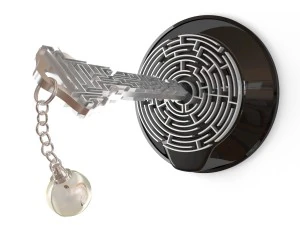 chave do labirinto Modelo 3D