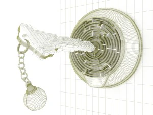 labyrinth key 3D Model