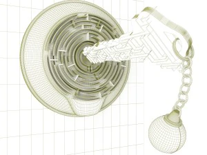labyrinth key 3D Model