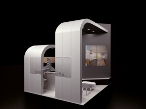 stand fair exhibitor Modelo 3D