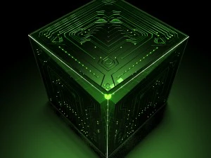 외계인 큐브 3D 모델