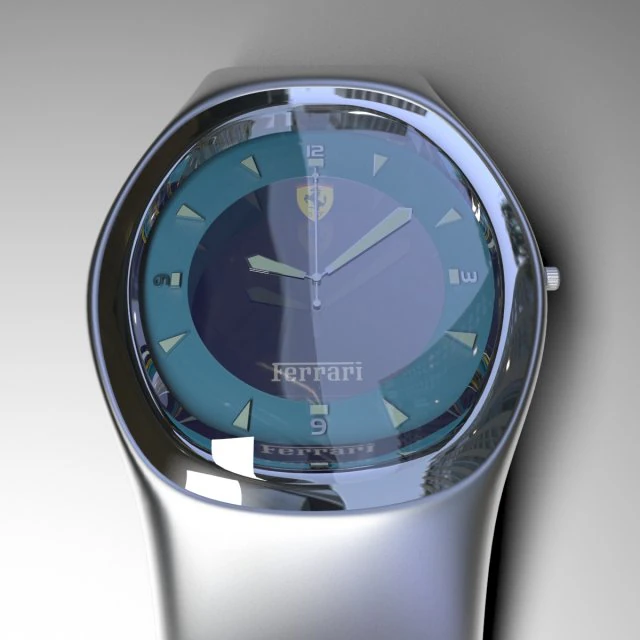 metal wrist watch 3D Model .c4d .max .obj .3ds .fbx .stl .blend 