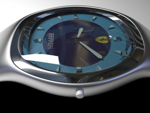 metal wrist watch 3D मॉडल