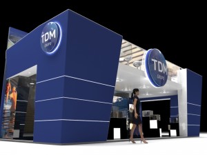 exhibition stand of 2 levels Modelo 3D