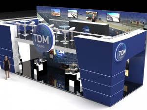 exhibition stand of 2 levels 3D 模型