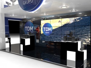 exhibition stand of 2 levels 3D 模型