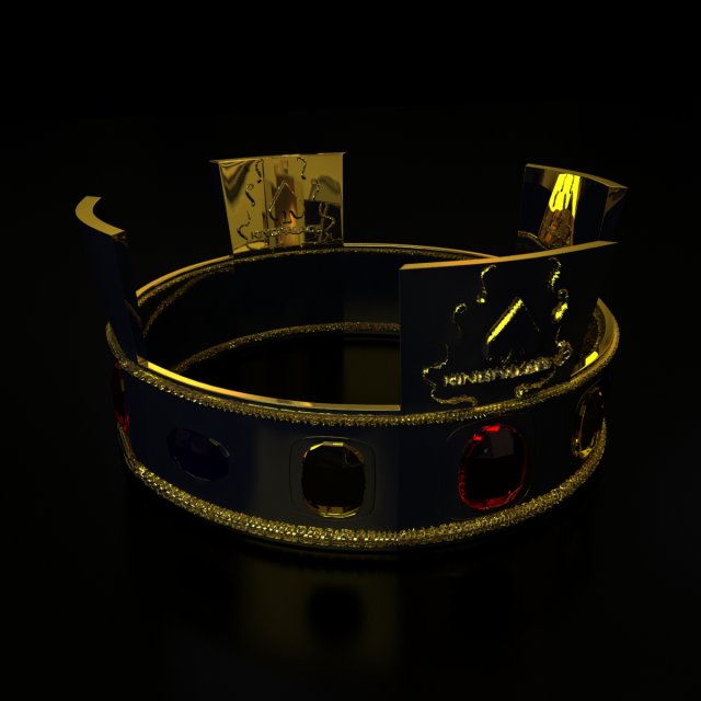 kings crown Modelo 3D .c4d .max .obj .3ds .fbx .stl .blend 