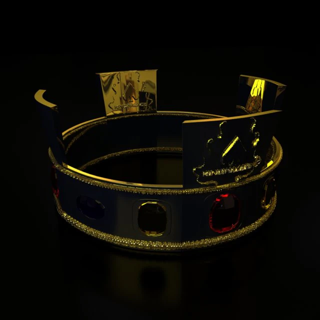 kings crown 3D Model .c4d .max .obj .3ds .fbx .stl .blend