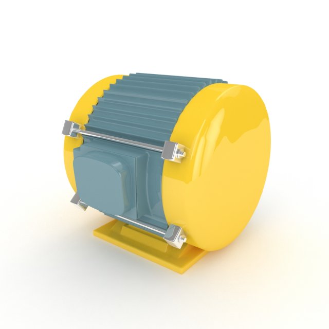 electric motor 3D 모델 .c4d .max .obj .3ds .fbx .stl .blend 