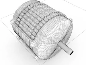 electric motor 3D Model