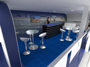 exhibition stand of 2 levels 3D Модель