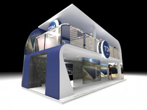 exhibition stand of 2 levels 3D Модель