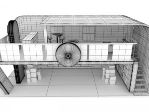 exhibition stand of 2 levels 3D Модель