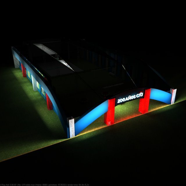 awning for giant event Modelo 3D .c4d .max .obj .3ds .fbx .stl .blend 