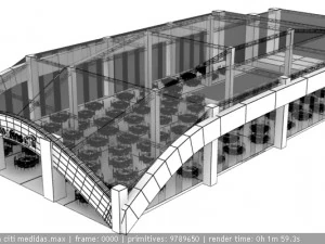 awning for giant event 3D Model