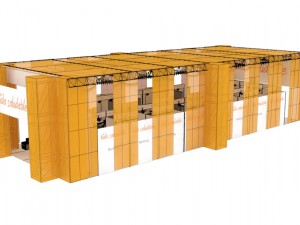 awning for fruit fair 3D Model
