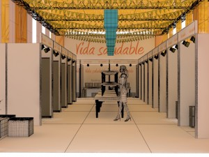awning for fruit fair Modelo 3D