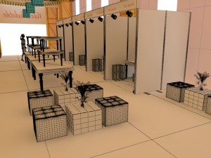 awning for fruit fair Modelo 3D
