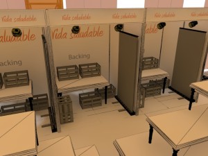 awning for fruit fair Modelo 3D