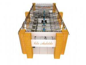 awning for fruit fair Modelo 3D