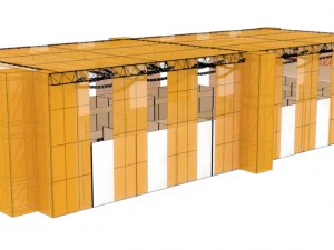 awning for fruit fair 3D Model