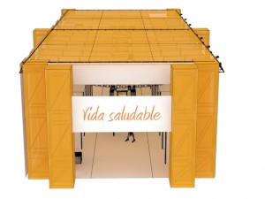 awning for fruit fair Modelo 3D