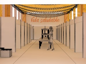 awning for fruit fair Modelo 3D